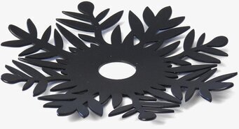 Bild av elegant svart ljusmanschett med olivdesign