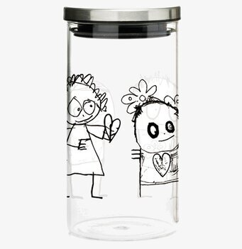 Bild på glasburk med kreativ design och funktionalitet