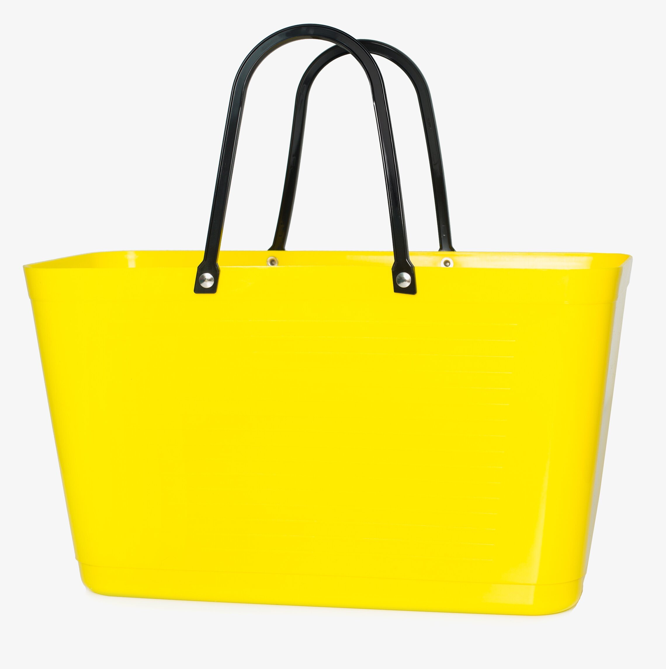 Väska Hinza Gul från Hinza med svarta handtag i plast