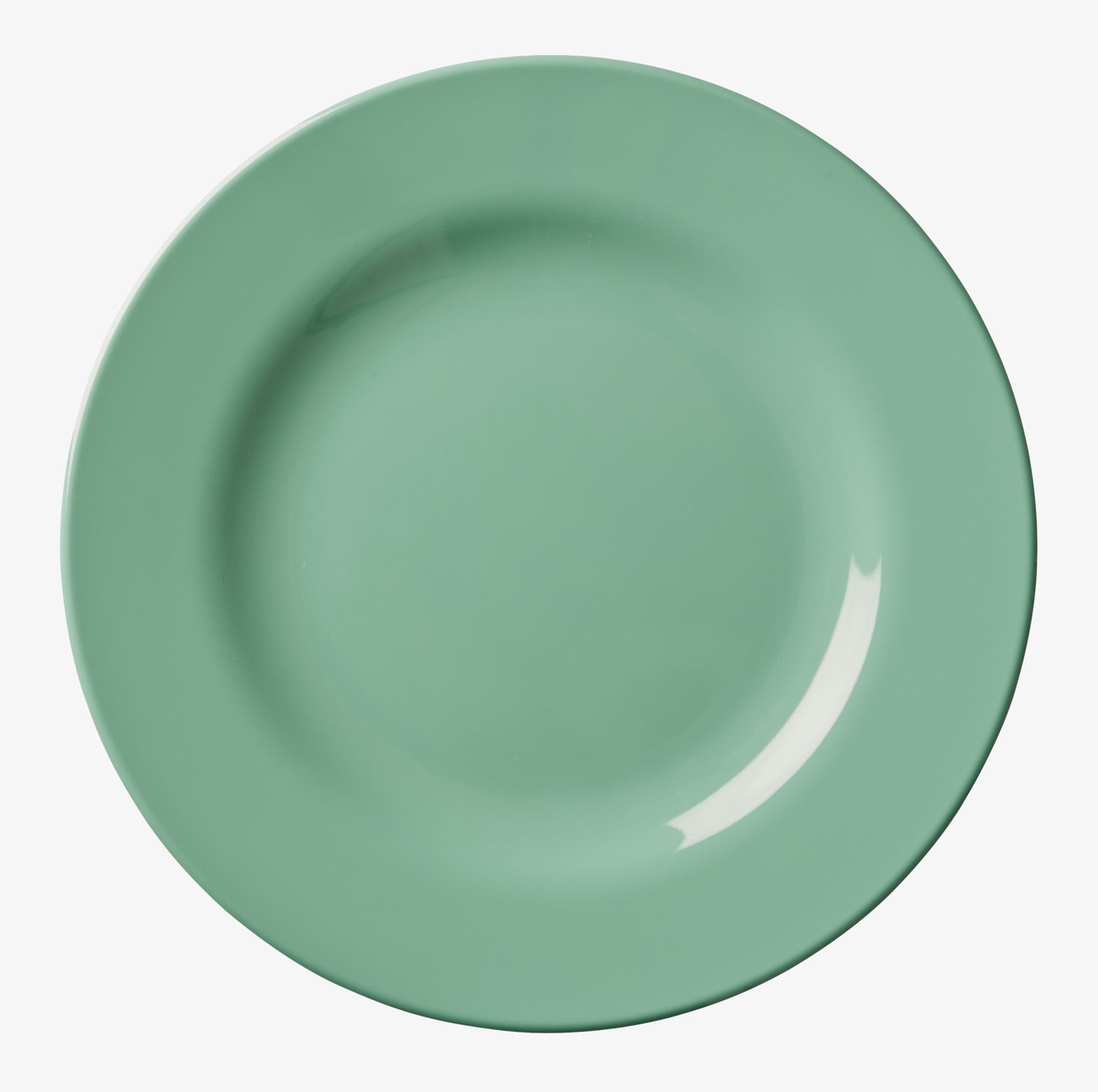 Bild av stilren grön tallrik med minimalistisk design