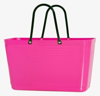 Bild av stilren och praktisk väska i cerise och svart