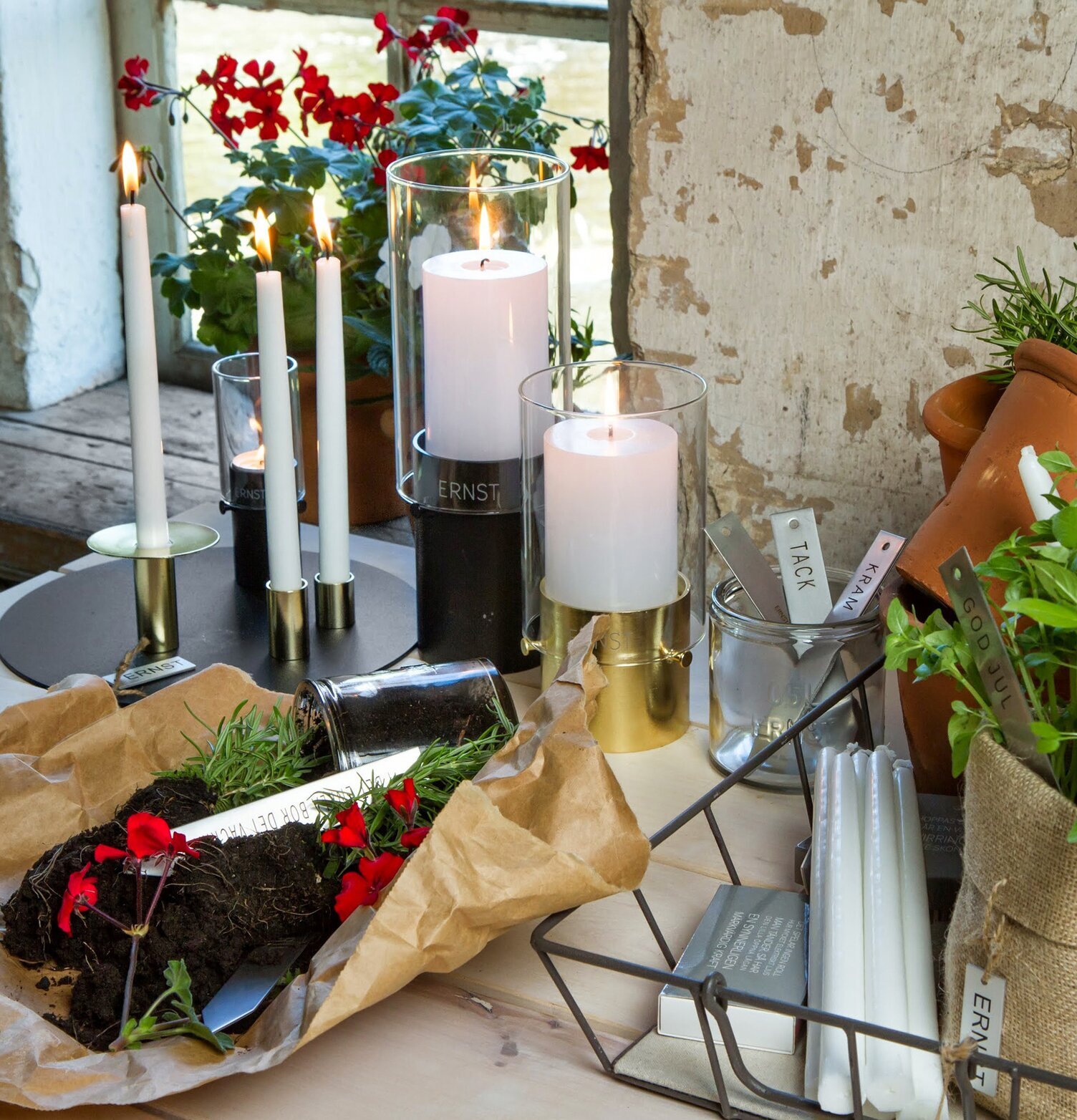 Bild av harmoniskt ljusarrangemang och naturlig skönhet