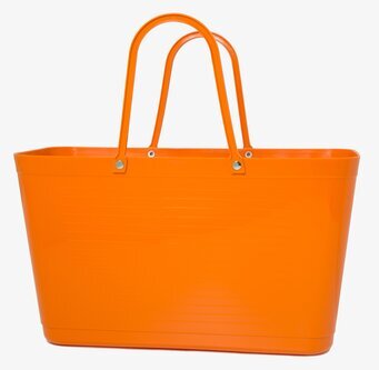 Bild av färgglad, funktionell väska i orange design