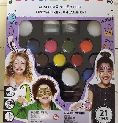 Bild av ansiktsmålningsset för festliga tillfällen