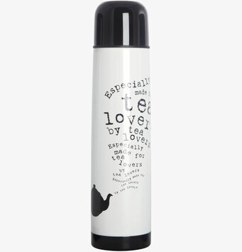 Bild av stilren termos för teälskare med textdetaljer