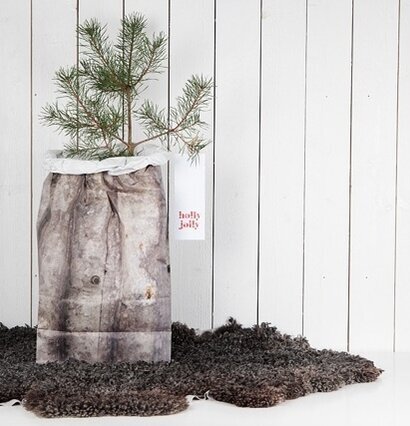 Presentpåse Plåt Qlkort från QLKort med rustikt plåtutseende