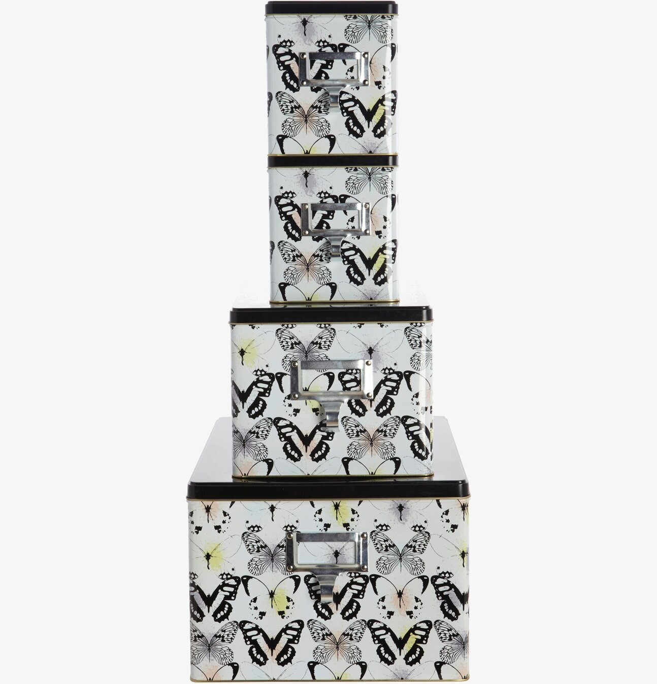 Bild av eleganta förvaringslådor med fjärilsmönster