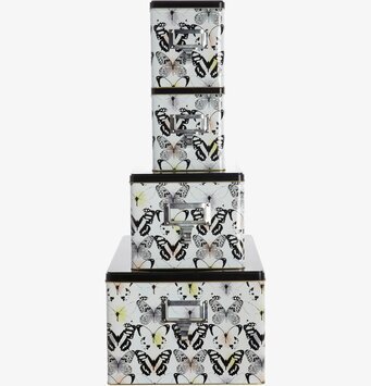 Bild av eleganta förvaringslådor med fjärilsmönster