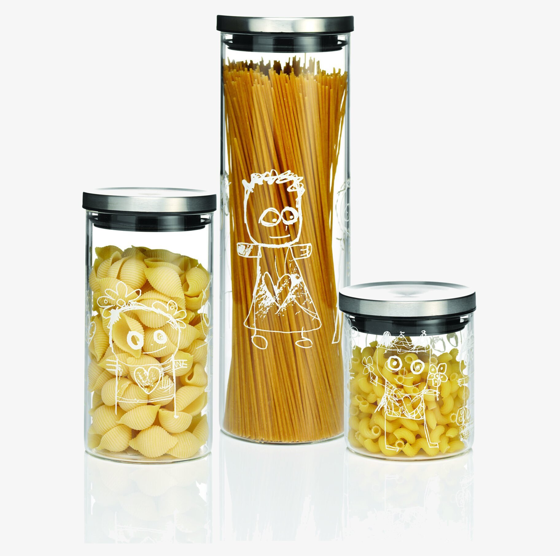 Glasburk Pure Friends L från Poul Pava med lekfull design