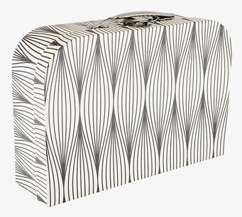 Bild av elegant svartvit väska med unik design