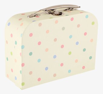 Bild av retroinspirerad väska med pastellprickar