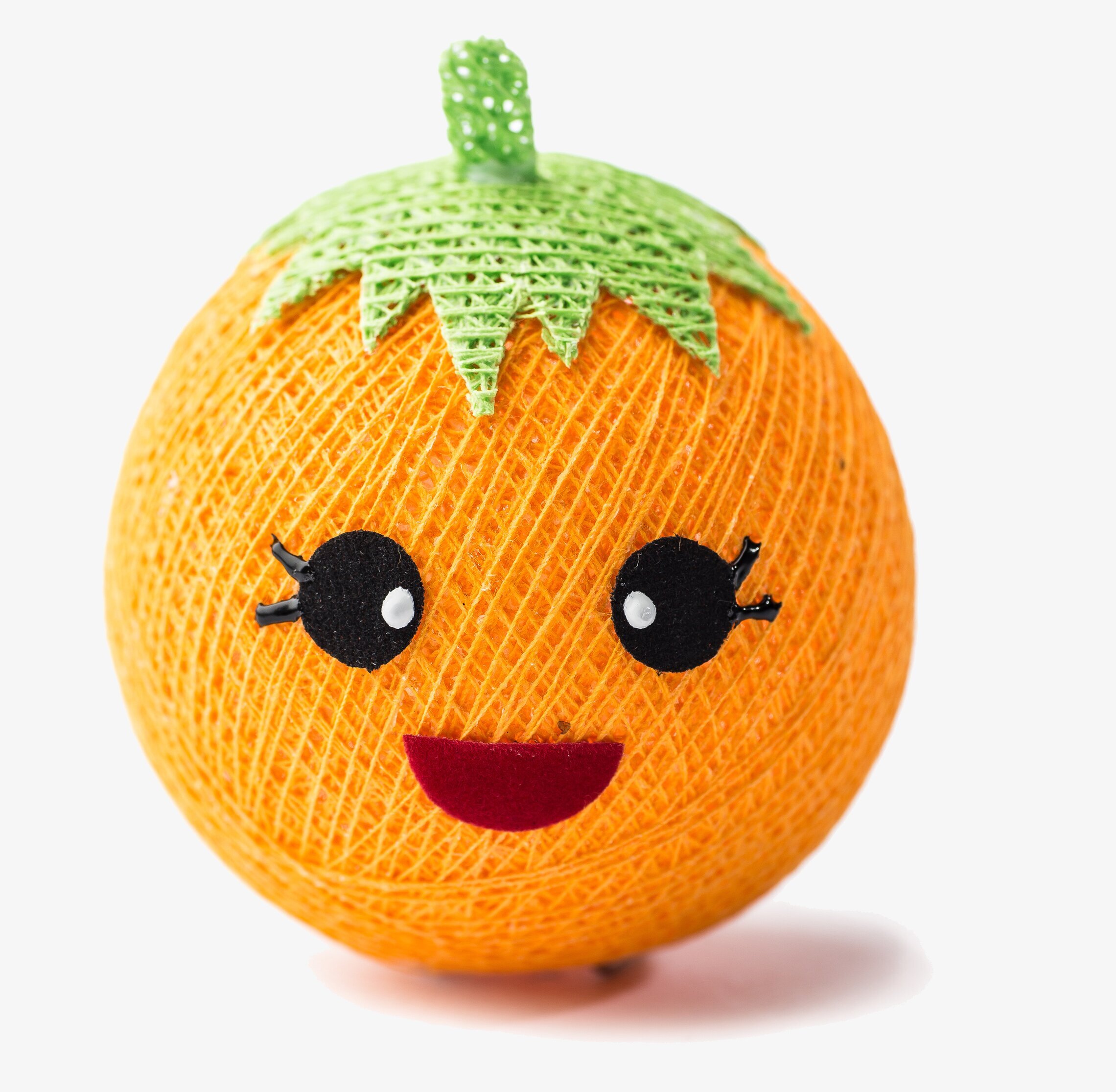 Boll Pumpa - Vasanthi från Vasanthi med orange och grönt garn