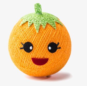 Bild av färgglad boll med pumpainspirerad design