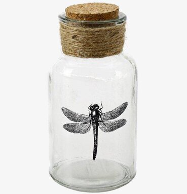 Glasflaska Trollslända från Interstil med detaljerad design