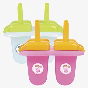 Bild av färgglada glassformar för hemmagjord glass