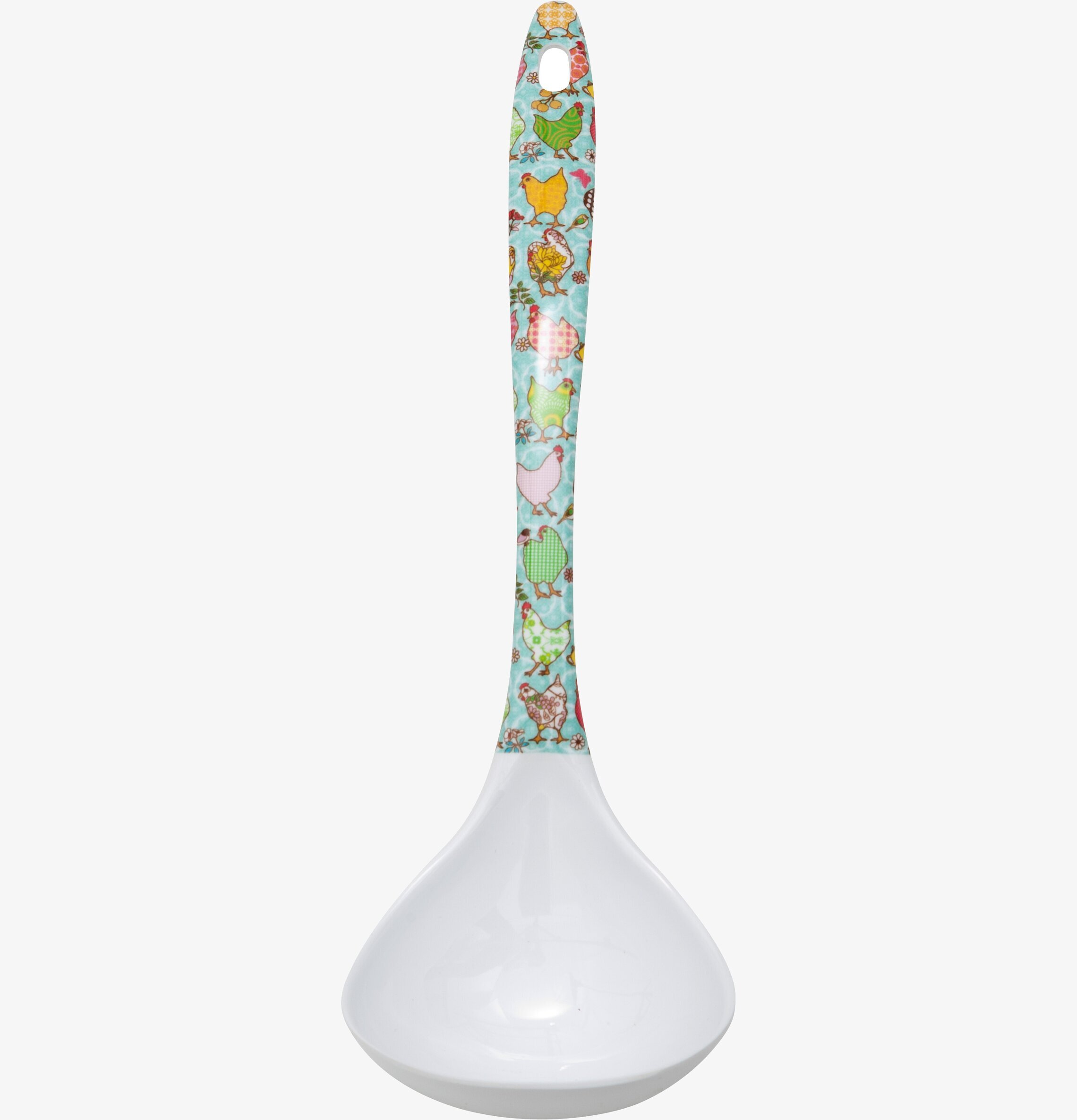 Soppslev Melamin från Rice med färgglatt hönsmönster