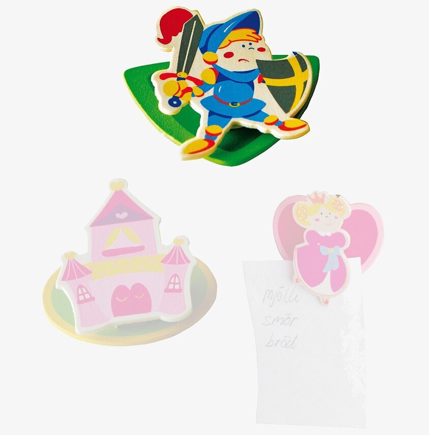 Magnetclips i trä från Annat, färgglada och praktiska