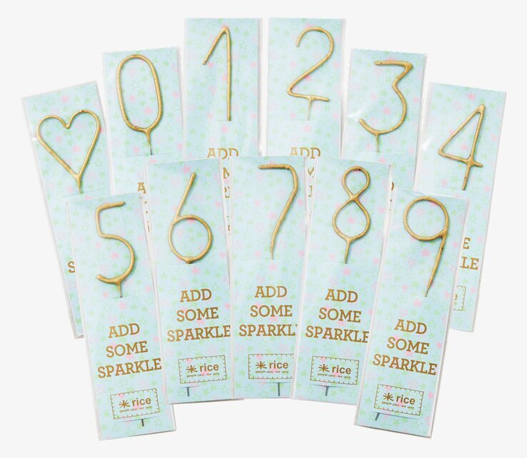 Tomtebloss Golden Sparklers från Rice i gyllene färg