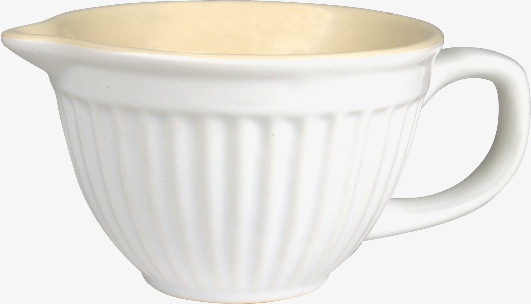 Bild av elegant och funktionell vispskål i vitt