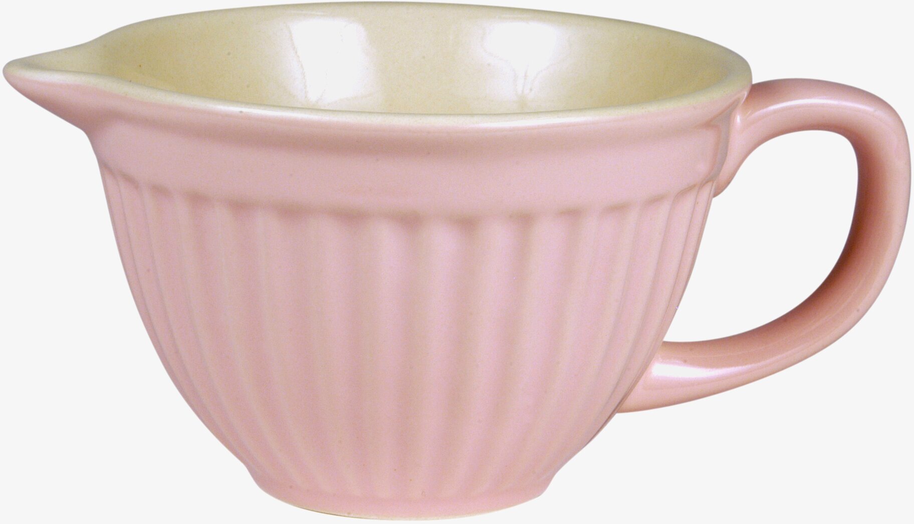 Bild av rosa vispskål med elegant design och funktionalitet