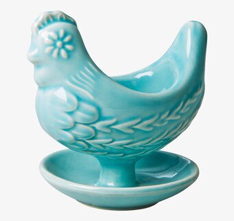 Foto av unik äggkopp i mintgrön keramisk design