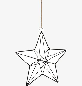 Bild av stilren geometrisk stjärndekoration i metall