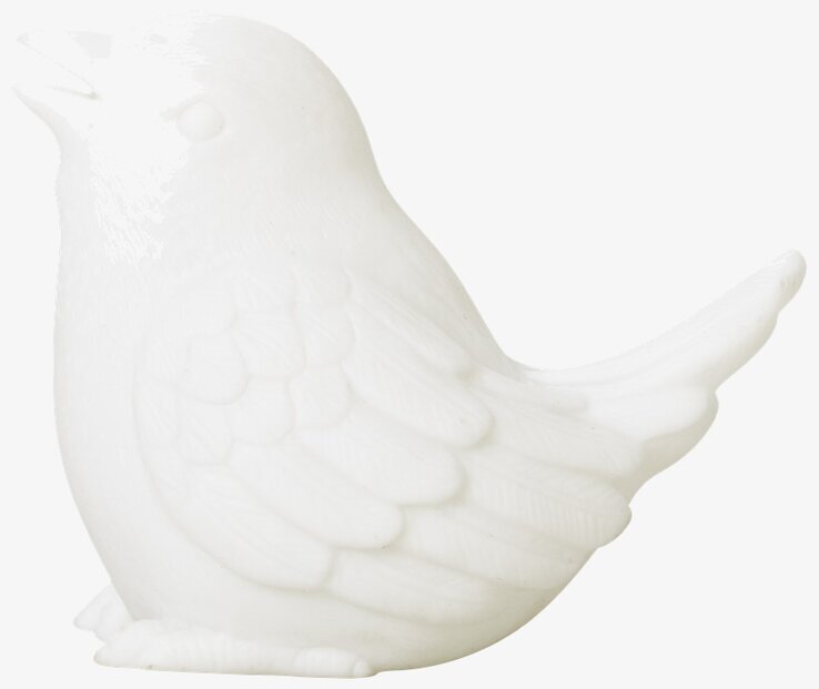 Nattlampa Fågel LED från Rice, vit och stilren design