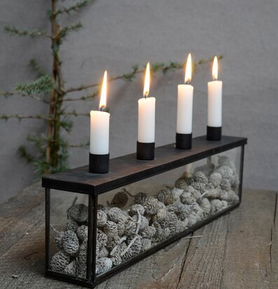 Bild av ljusstake i stämningsfull och harmonisk miljö