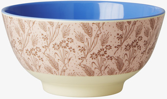 Bild av skål med intrikat blommönster och blå insida