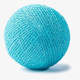 Bild av detaljerad turkos boll med livlig färg och textur