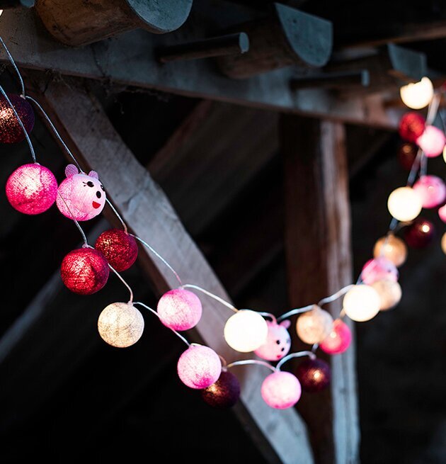 Boll Groda - Vasanthi ljusslinga från Vasanthi i trästuga