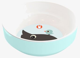 Bild av turkos skål med kreativ och färgglad design