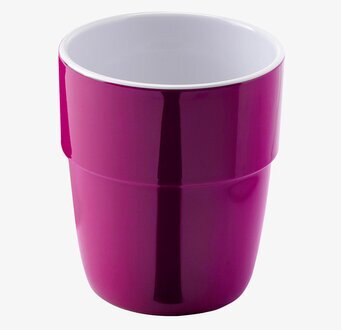 Bild av en rosa mugg med modern och stilren design