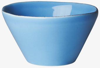 Bild av blå skål med elegant design och praktisk form