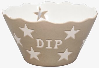 Bild av stilren skål med stjärnmönster och vågig kant