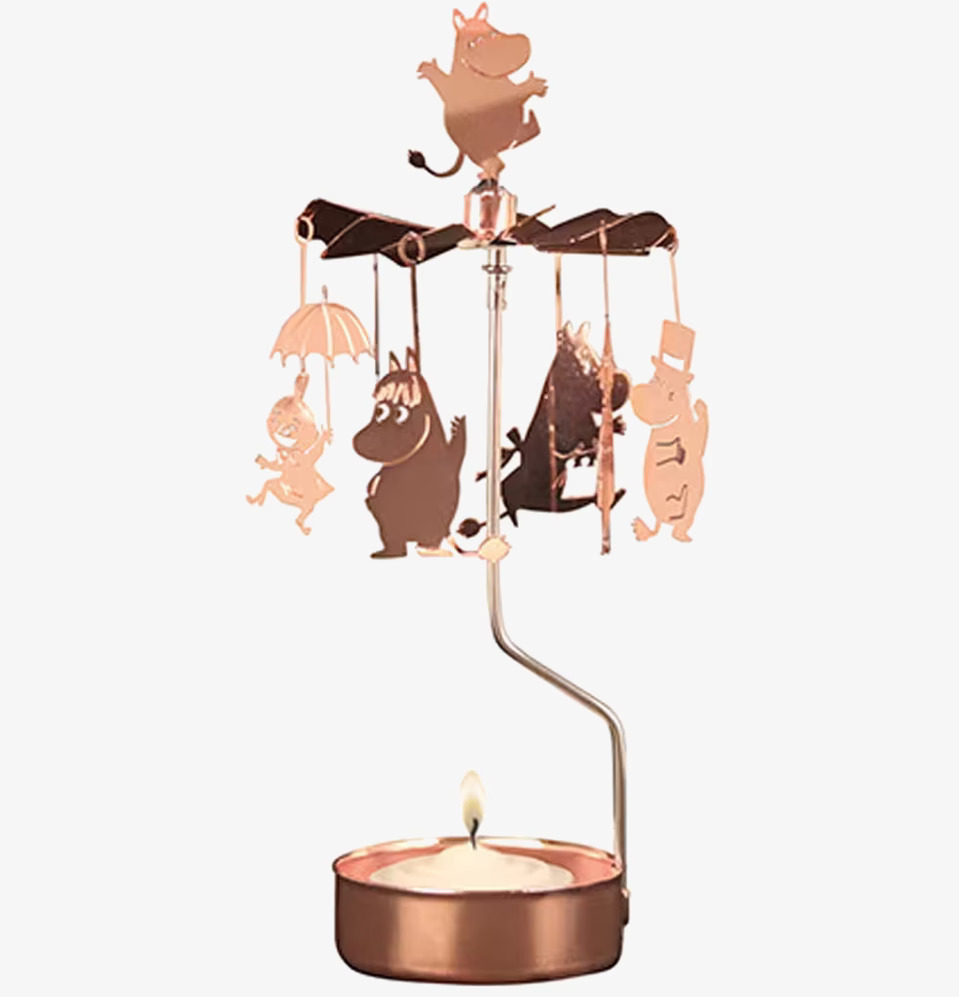 Änglaspel Mumin Koppar från Pluto Produkter med figurer