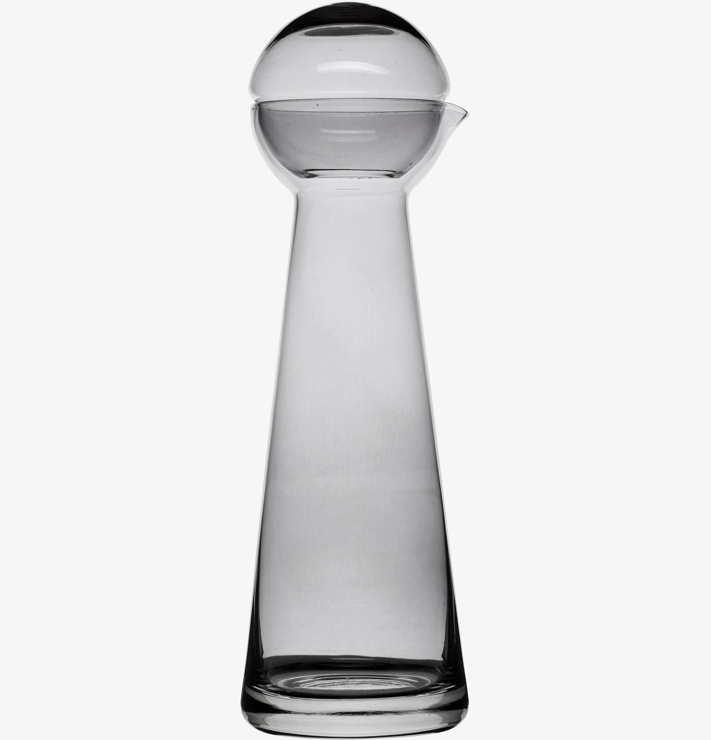 Karaff Birdie Rökgrå från Sagaform med sfäriskt lock