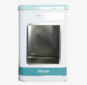 Bild av stilren plåtburk för praktisk förvaring hemma