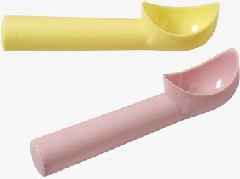 Bild: Två färgglada glasskopor med ergonomisk design