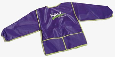 Kid förkläde 4-6 år från Color & Co med lila färg och fickor