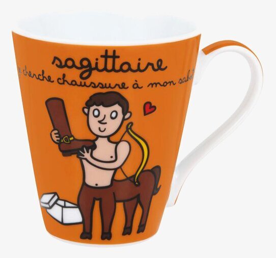 Bild av livfull mugg med lekfull design och starka färger