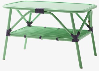 Bild av stilfullt soffbord i mjuk grön färgton