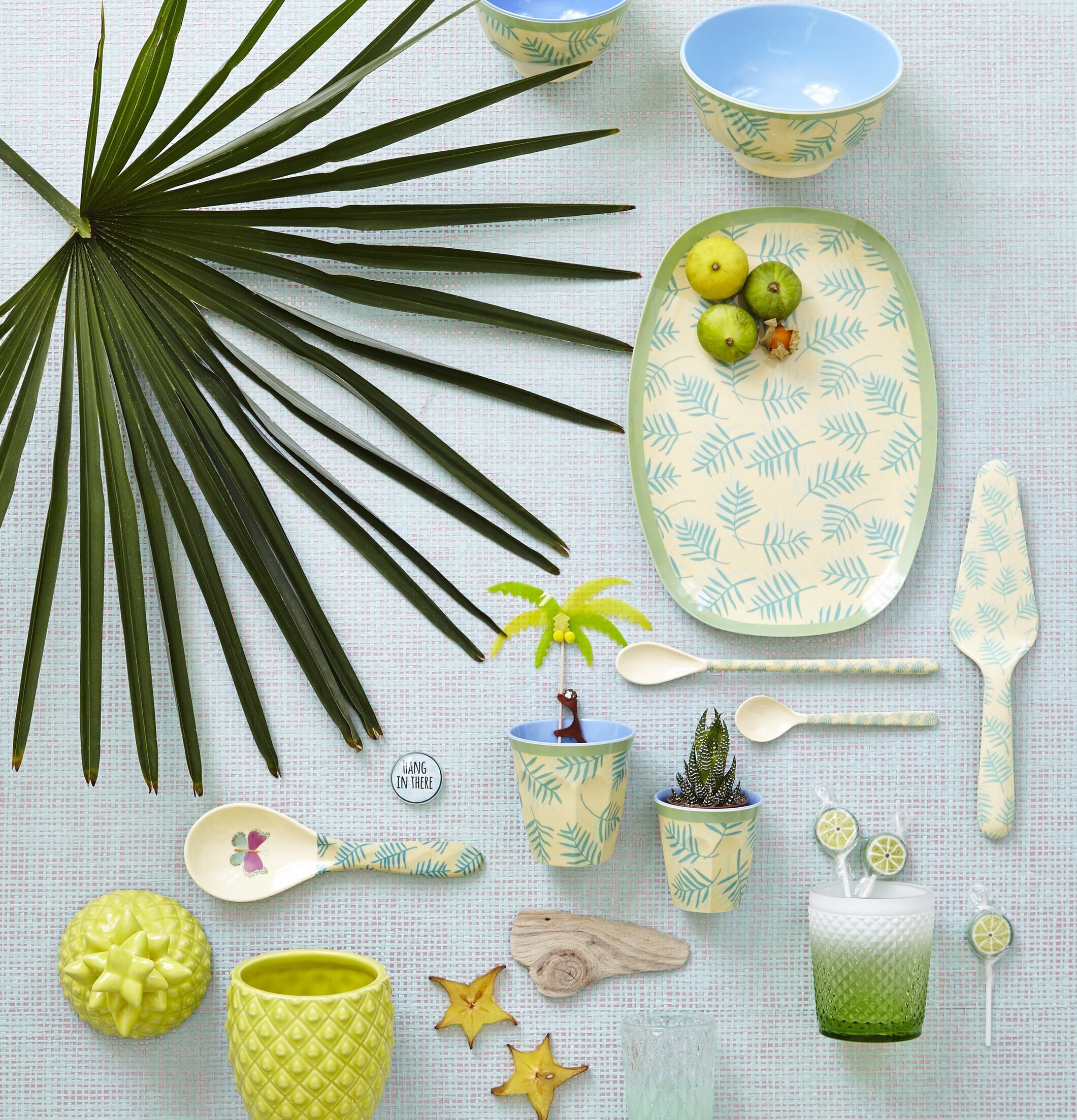 Mugg Palm Leaves Print från Rice med tropisk design