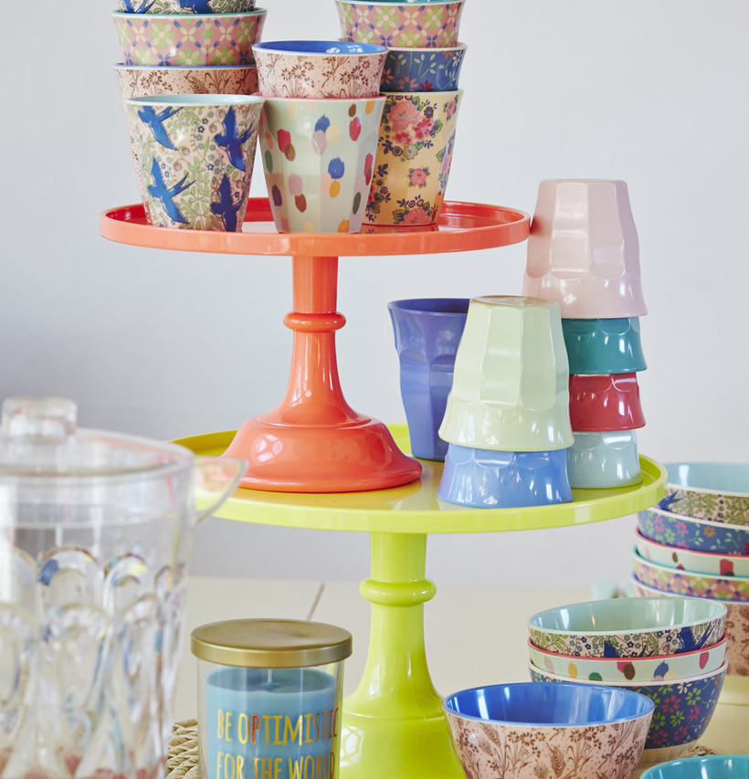 Skål Dutch Rose Print från Rice med färgglada melaminprodukter