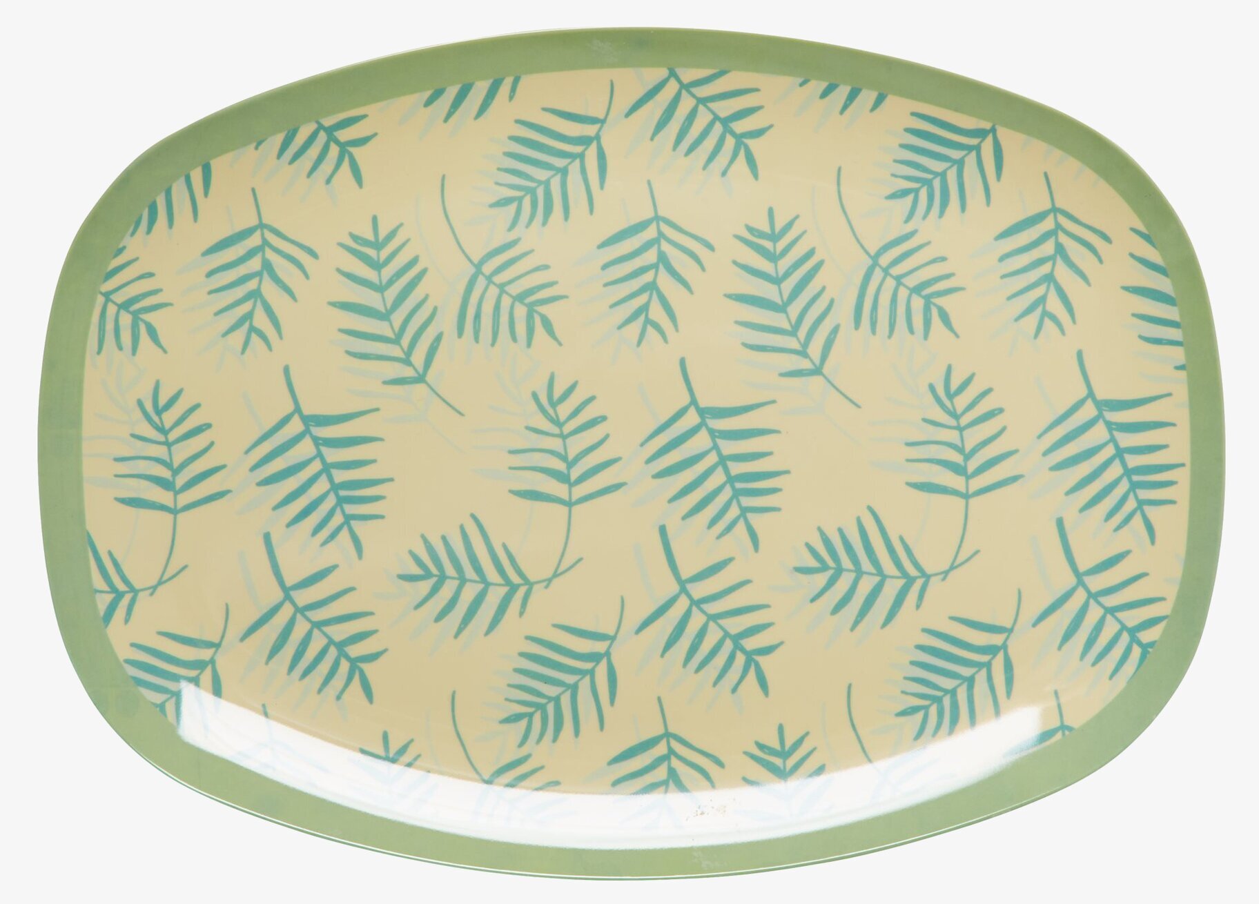 Tallrik Palm Leave Print från Rice med palmbladsmönster