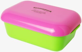Bild av färgglad och praktisk matlåda för sommaren
