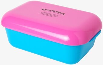 Bild av färgglad lunchlåda i rosa och turkos design