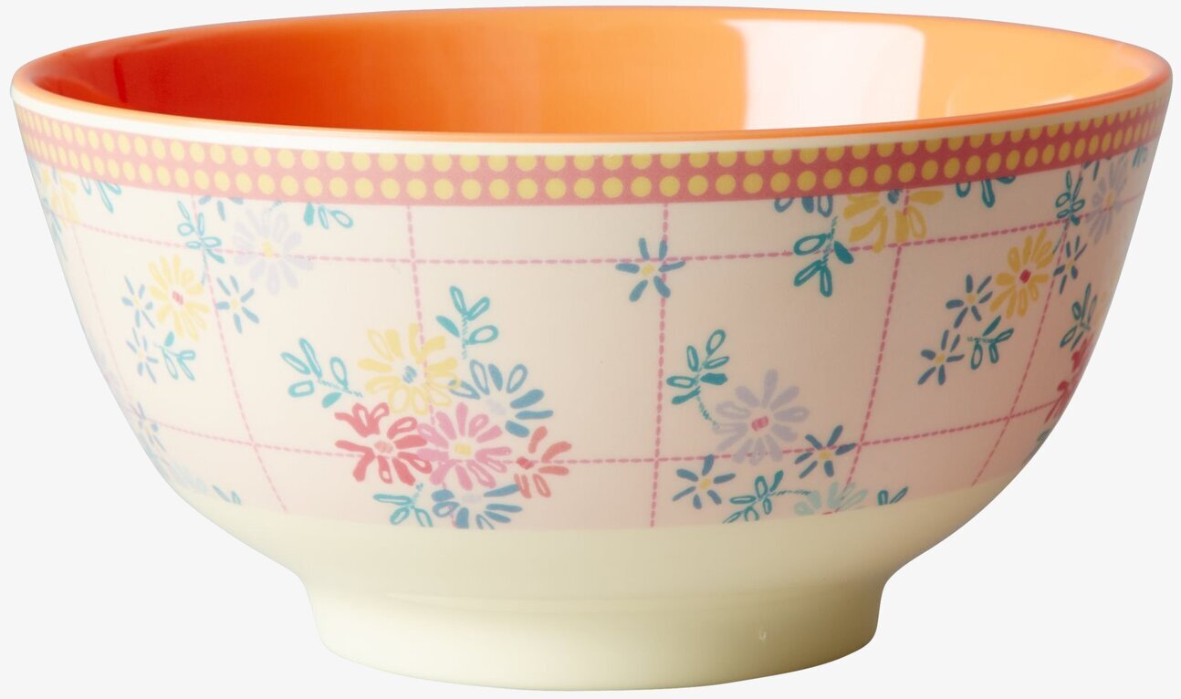 Skål Embroidered Flower Print från Rice med blommönster