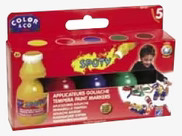 Bild av färgglada och kreativa målarverktyg för barn