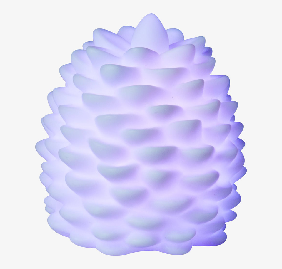 Nattlampa Pine Cone LED från Rice, formad som en kotte